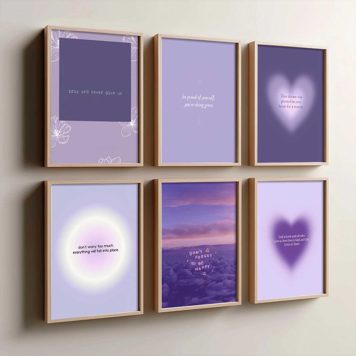 Motivational Quotes Wall Art Paintings with Frame for Living Room Bedroom