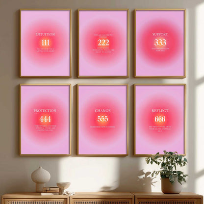 Daily Affirmations Big Aesthetic Wall Art Paintings with Frame for Living Room Bedroom