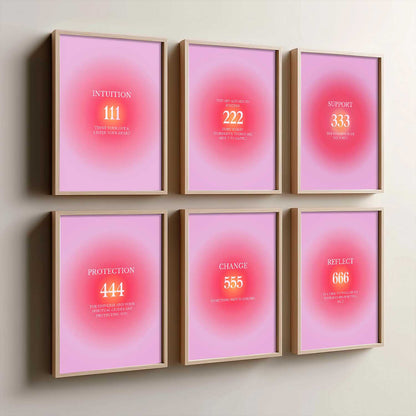 Daily Affirmations Big Aesthetic Wall Art Paintings with Frame for Living Room Bedroom