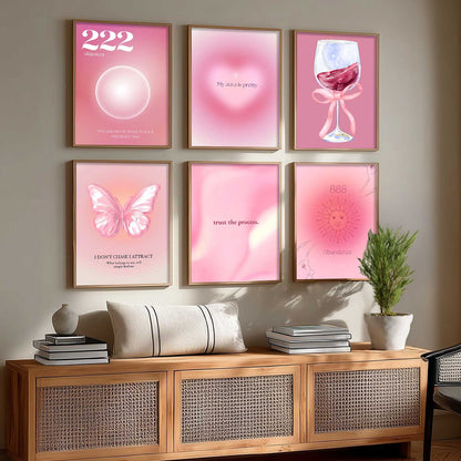 Daily Affirmation Postive Quotes Wall Art Paintings with Frame for Living Room Bedroom