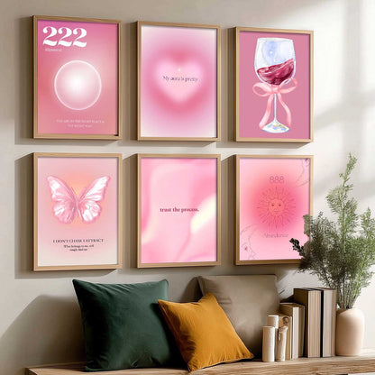 Daily Affirmation Postive Quotes Wall Art Paintings with Frame for Living Room Bedroom