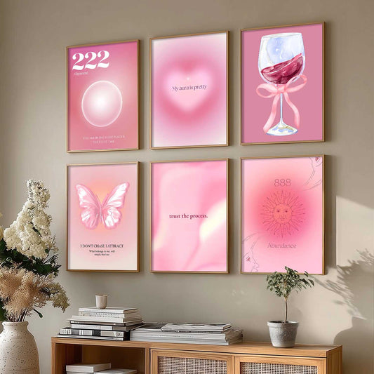 Daily Affirmation Postive Quotes Wall Art Paintings with Frame for Living Room Bedroom