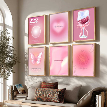 Daily Affirmation Postive Quotes Wall Art Paintings with Frame for Living Room Bedroom