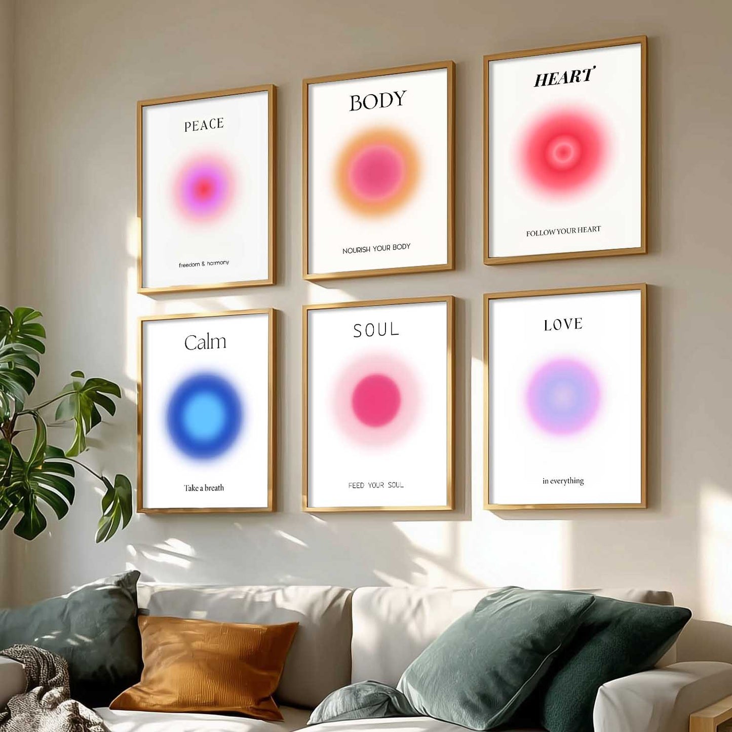 Motivational Quotes Wall Art Paintings with Frame for Living Room Bedroom