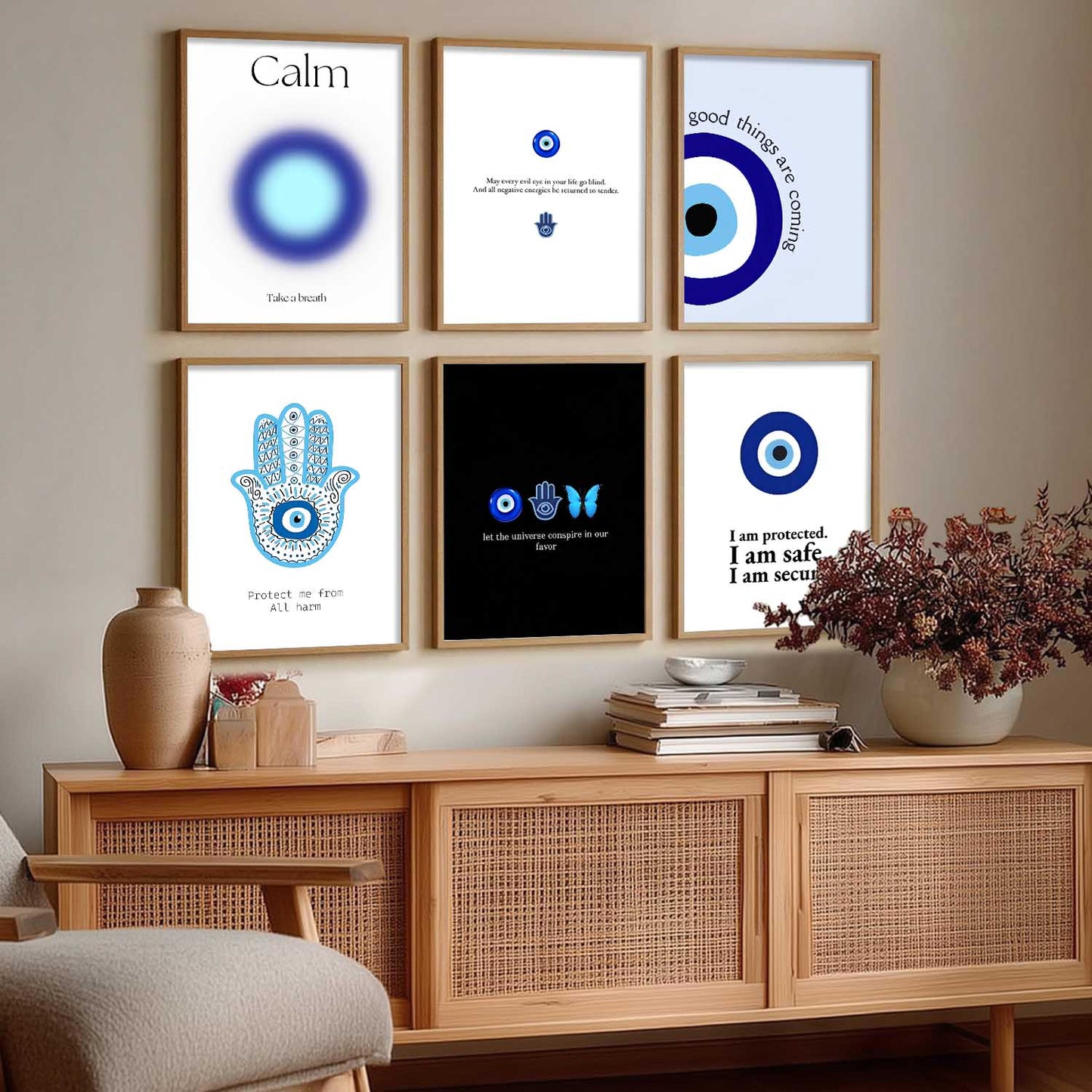 Motivational Quotes Wall Art Paintings with Frame for Living Room Bedroom