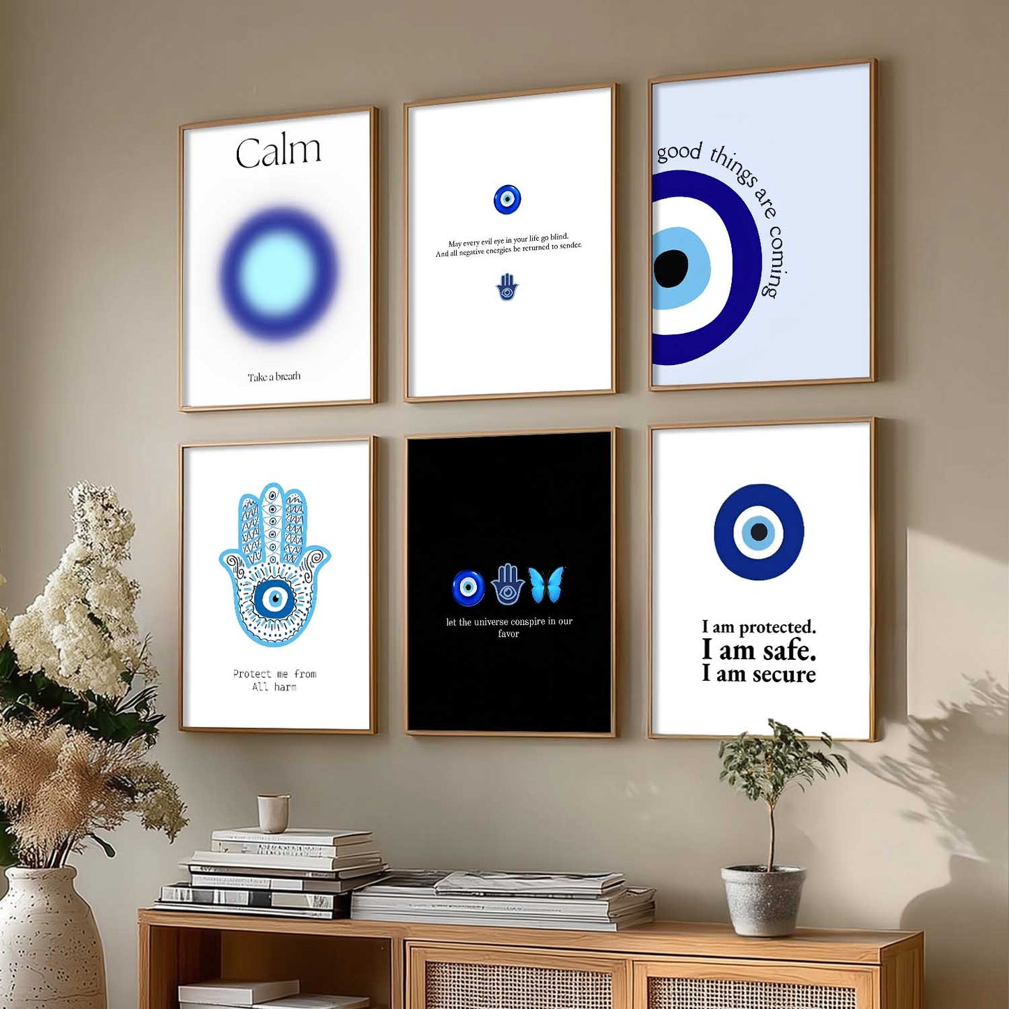 Motivational Quotes Wall Art Paintings with Frame for Living Room Bedroom