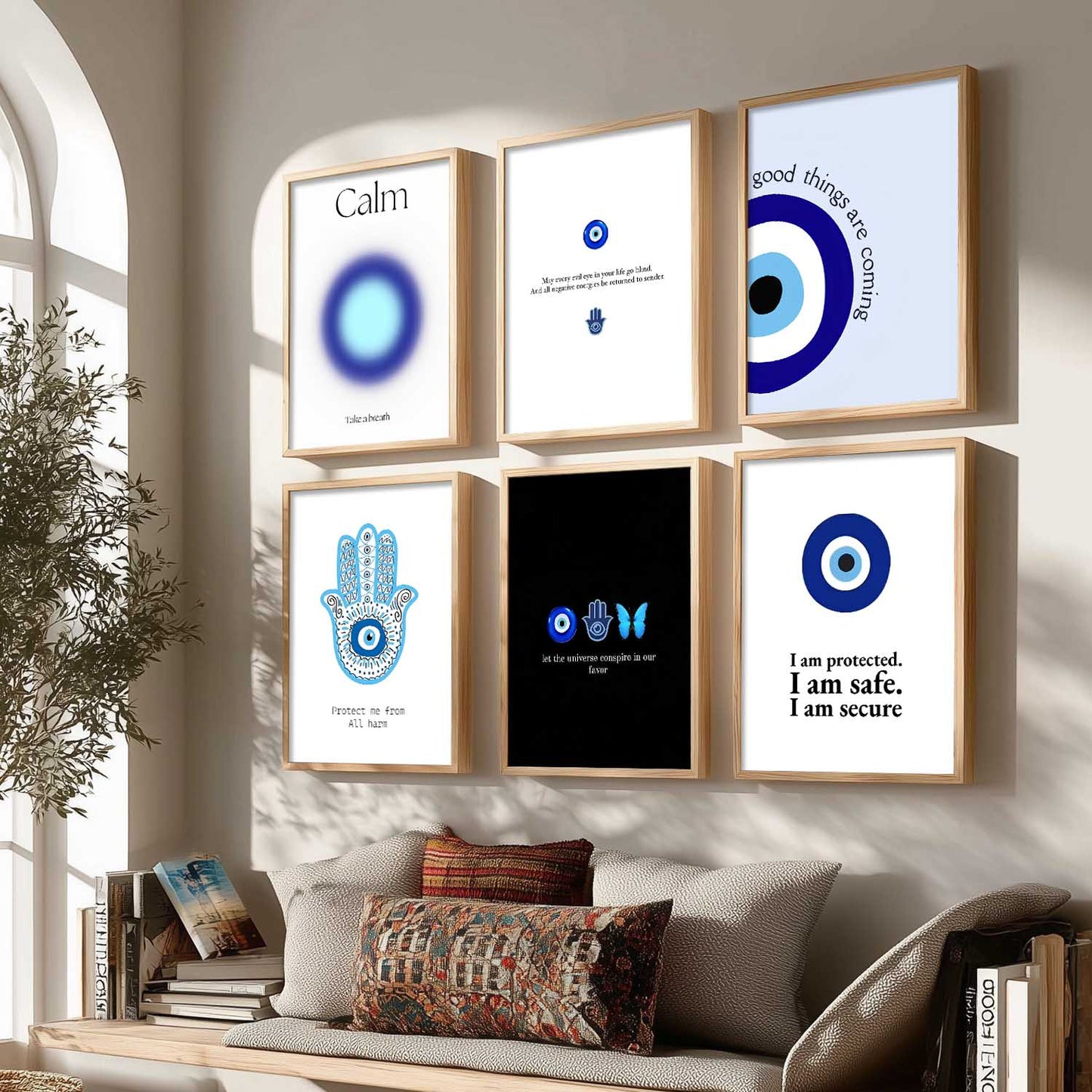 Motivational Quotes Wall Art Paintings with Frame for Living Room Bedroom