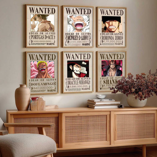 Japanese Anime Characters  Aesthetic Wall Art Paintings with Frame for Living Room Bedroom