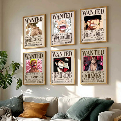 Japanese Anime Characters  Aesthetic Wall Art Paintings with Frame for Living Room Bedroom