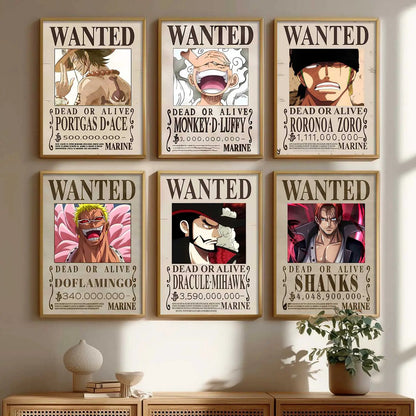 Japanese Anime Characters  Aesthetic Wall Art Paintings with Frame for Living Room Bedroom