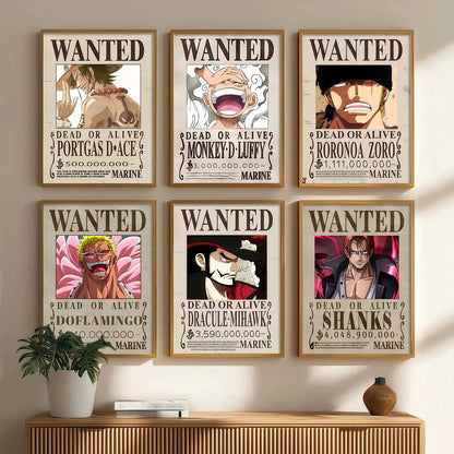 Japanese Anime Characters  Aesthetic Wall Art Paintings with Frame for Living Room Bedroom