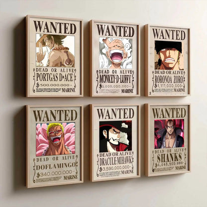 Japanese Anime Characters  Aesthetic Wall Art Paintings with Frame for Living Room Bedroom