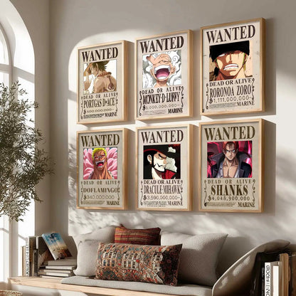 Japanese Anime Characters  Aesthetic Wall Art Paintings with Frame for Living Room Bedroom