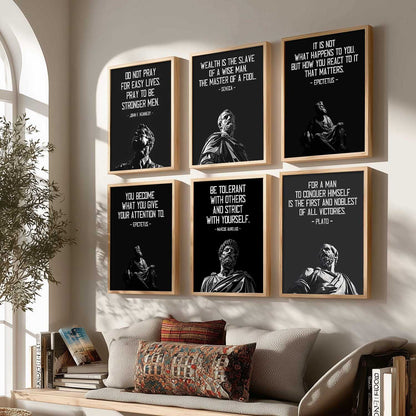 Motivational Philosophy Quotes Wall Art Paintings with Frame for Living Room Bedroom
