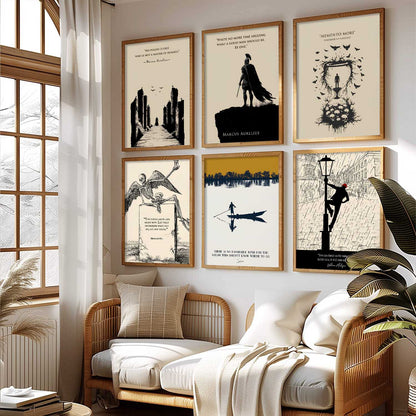 Motivational Quotes Wall Art Paintings with Frame for Living Room Bedroom