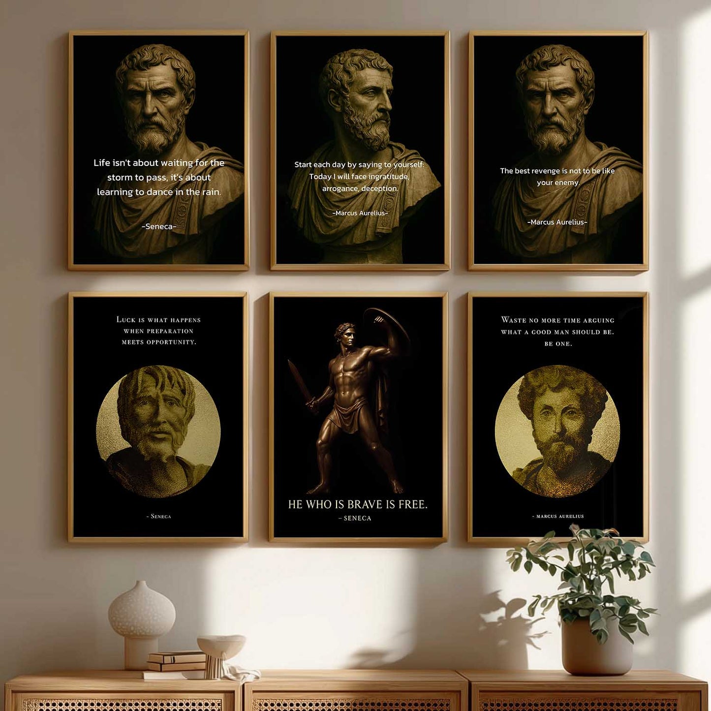 Motivational Quotes Wall Art Paintings with Frame for Living Room Bedroom