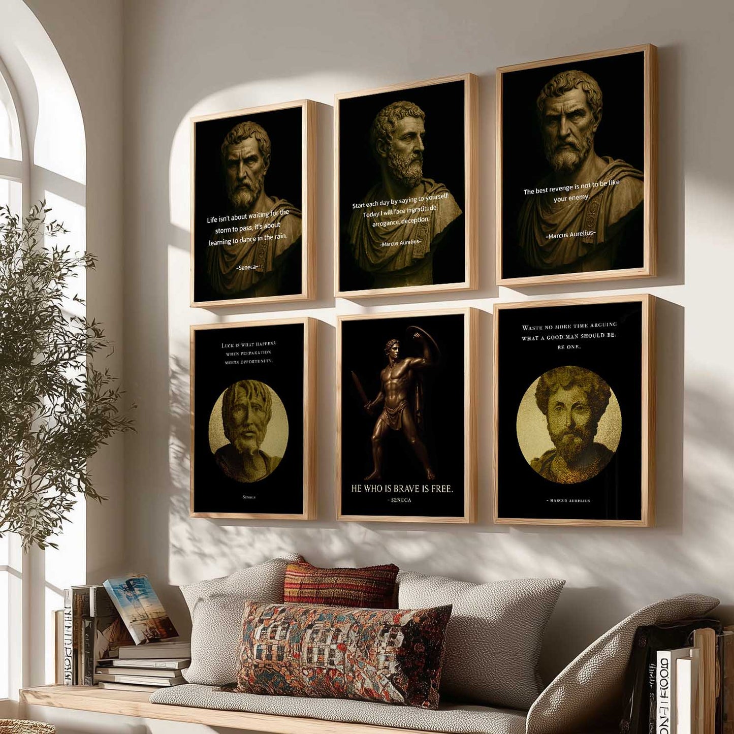 Motivational Quotes Wall Art Paintings with Frame for Living Room Bedroom