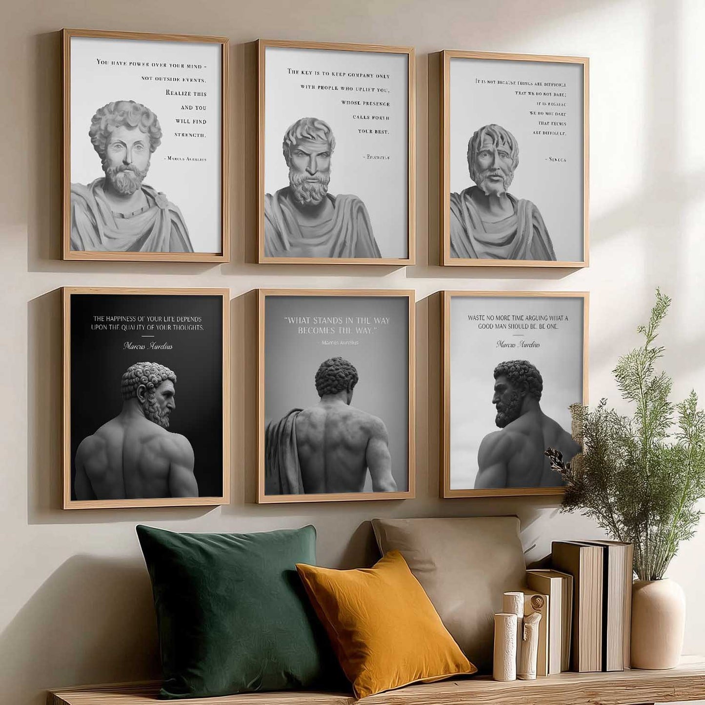 Motivational Quotes Wall Art Paintings with Frame for Living Room Bedroom