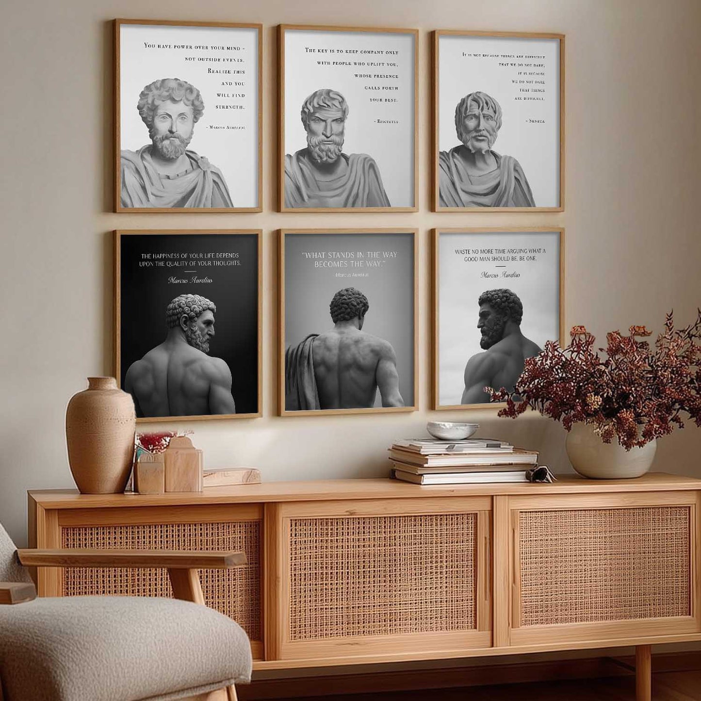 Motivational Quotes Wall Art Paintings with Frame for Living Room Bedroom