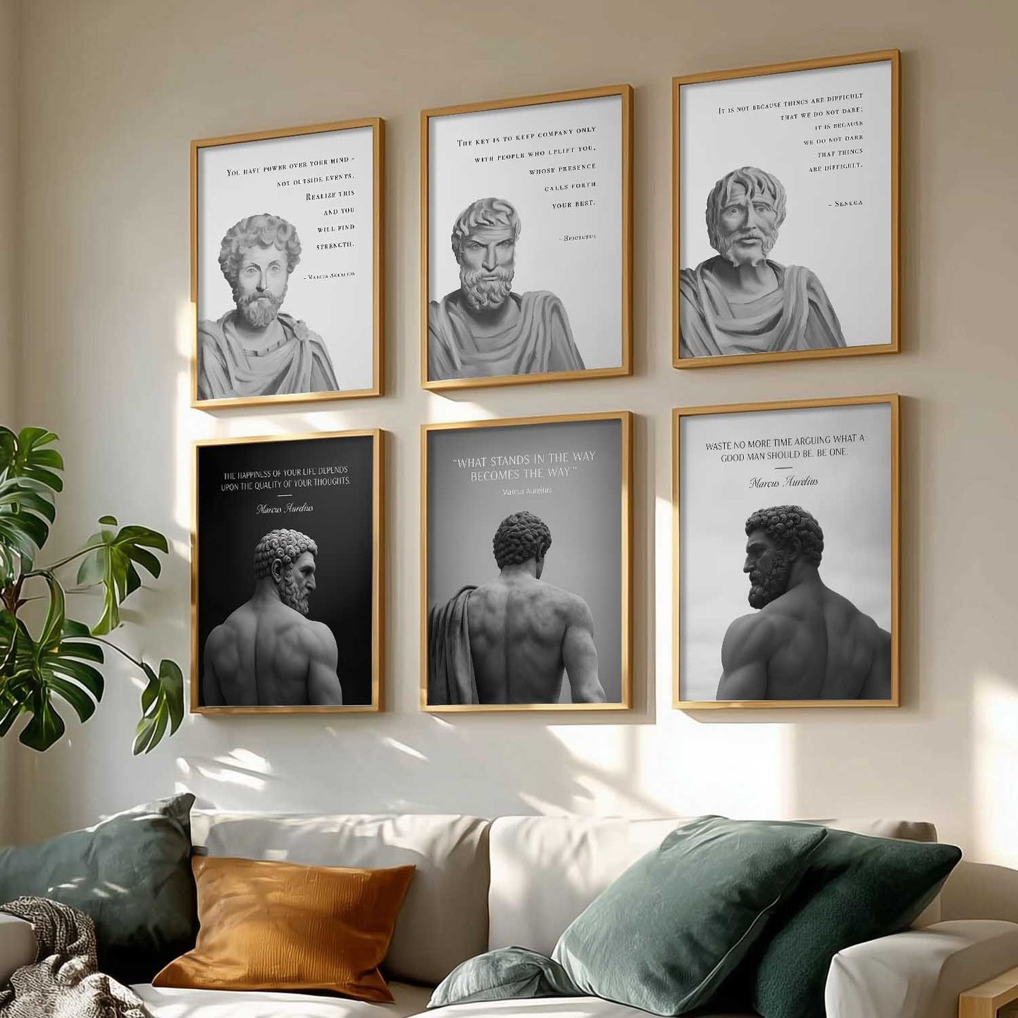 Motivational Quotes Wall Art Paintings with Frame for Living Room Bedroom