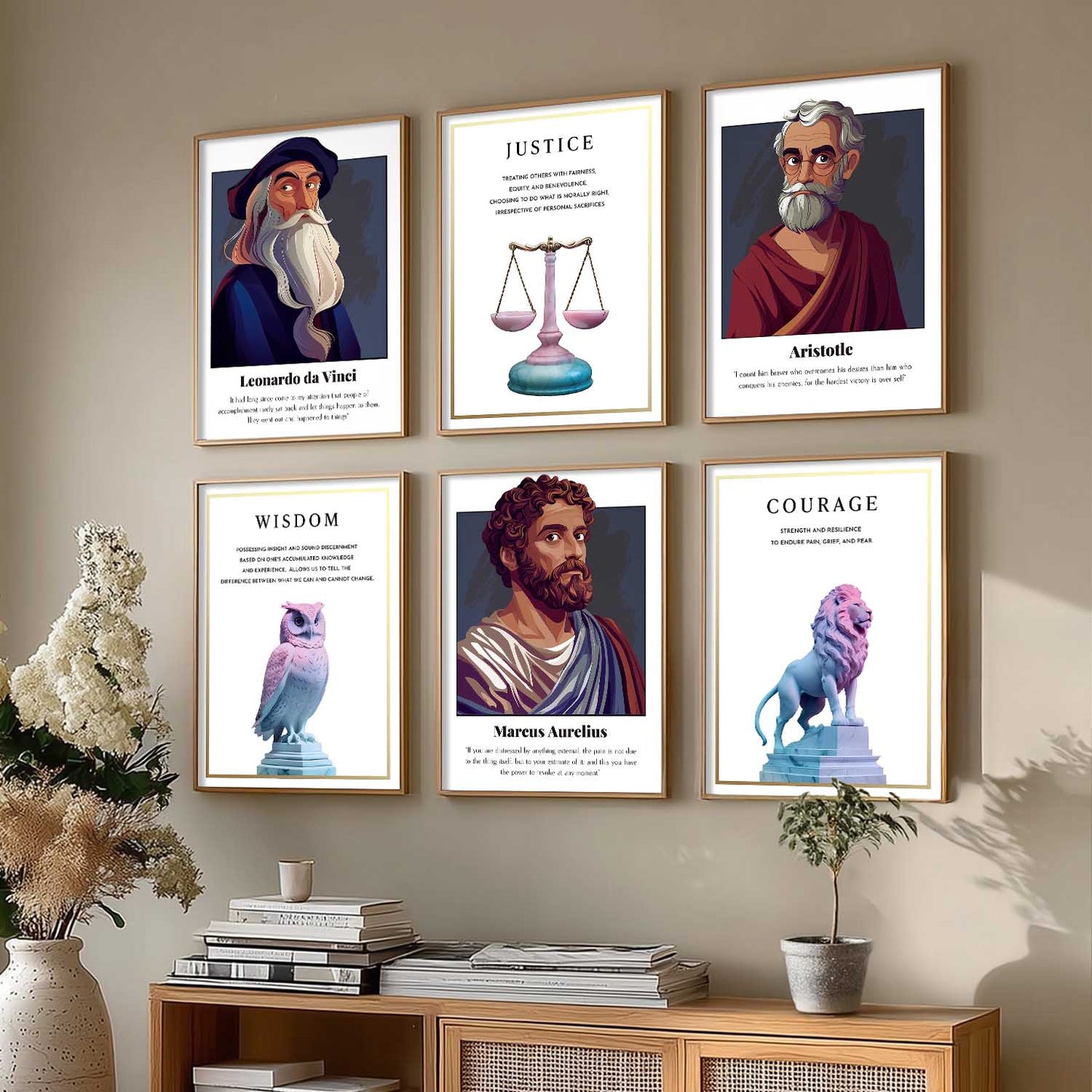 Inspirational Quotes Wall Art Paintings with Frame for Living Room Bedroom