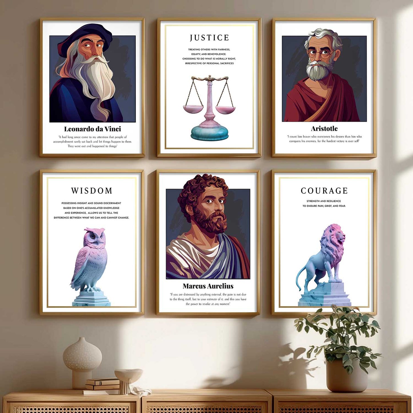 Inspirational Quotes Wall Art Paintings with Frame for Living Room Bedroom