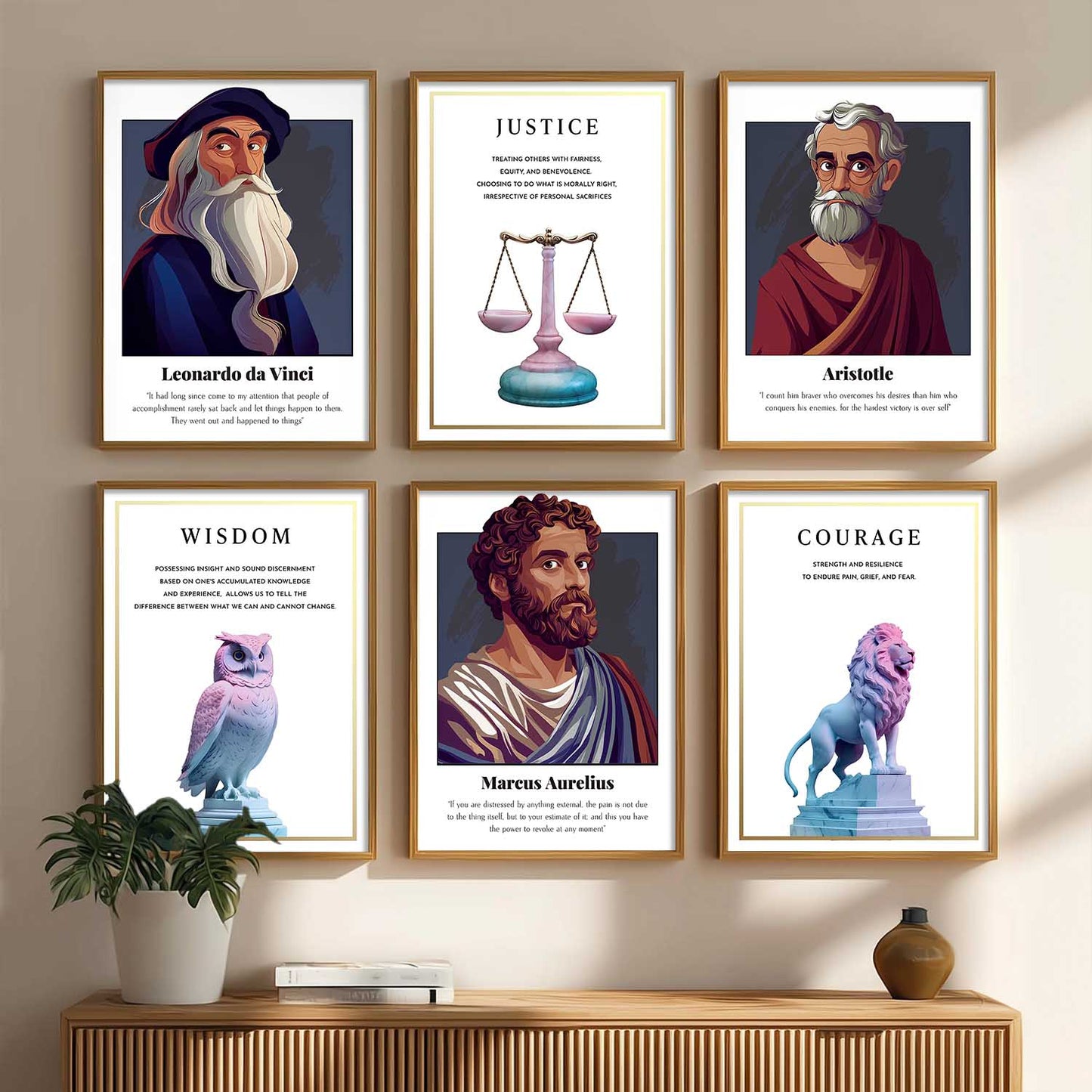 Inspirational Quotes Wall Art Paintings with Frame for Living Room Bedroom