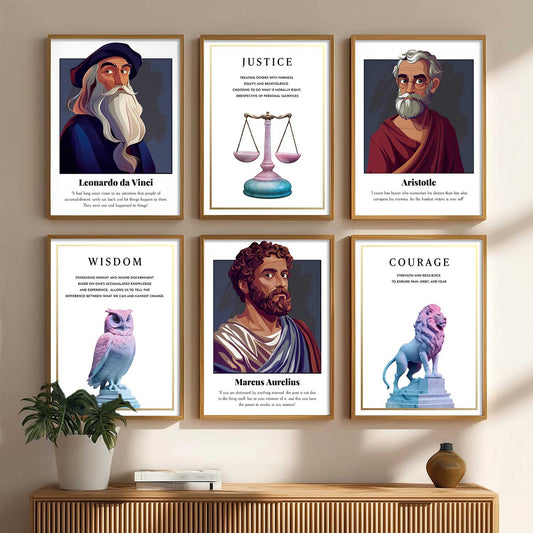 Inspirational Quotes Wall Art Paintings with Frame for Living Room Bedroom