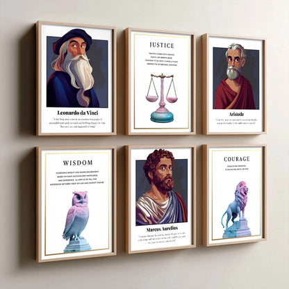 Inspirational Quotes Wall Art Paintings with Frame for Living Room Bedroom