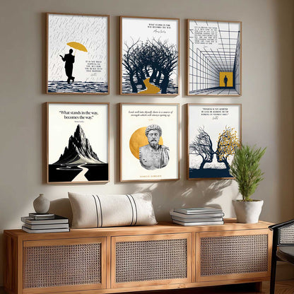 Motivational Quotes Wall Art Paintings with Frame for Living Room Bedroom