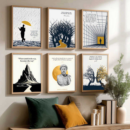 Motivational Quotes Wall Art Paintings with Frame for Living Room Bedroom