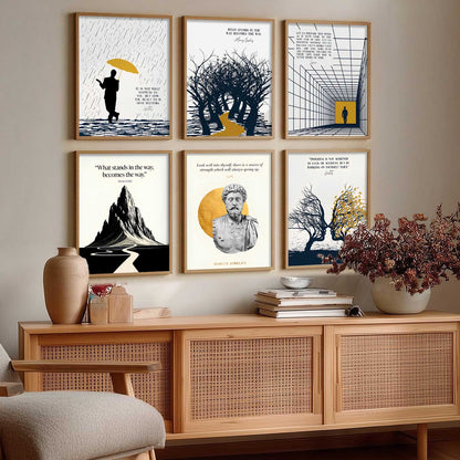 Motivational Quotes Wall Art Paintings with Frame for Living Room Bedroom