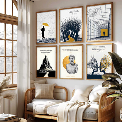 Motivational Quotes Wall Art Paintings with Frame for Living Room Bedroom