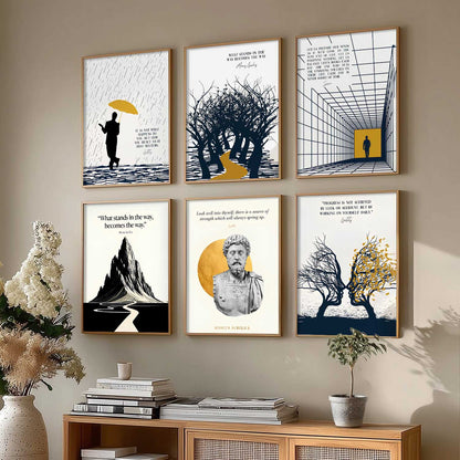 Motivational Quotes Wall Art Paintings with Frame for Living Room Bedroom