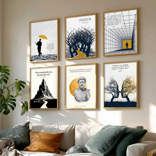 Motivational Quotes Wall Art Paintings with Frame for Living Room Bedroom