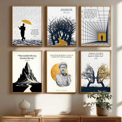 Motivational Quotes Wall Art Paintings with Frame for Living Room Bedroom