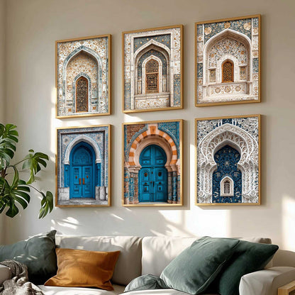 Traditional Wall Art Paintings with Frame for Living Room Bedroom