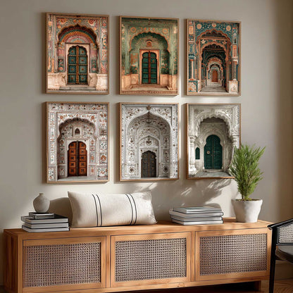 Traditional Wall Art Paintings with Frame for Living Room Bedroom