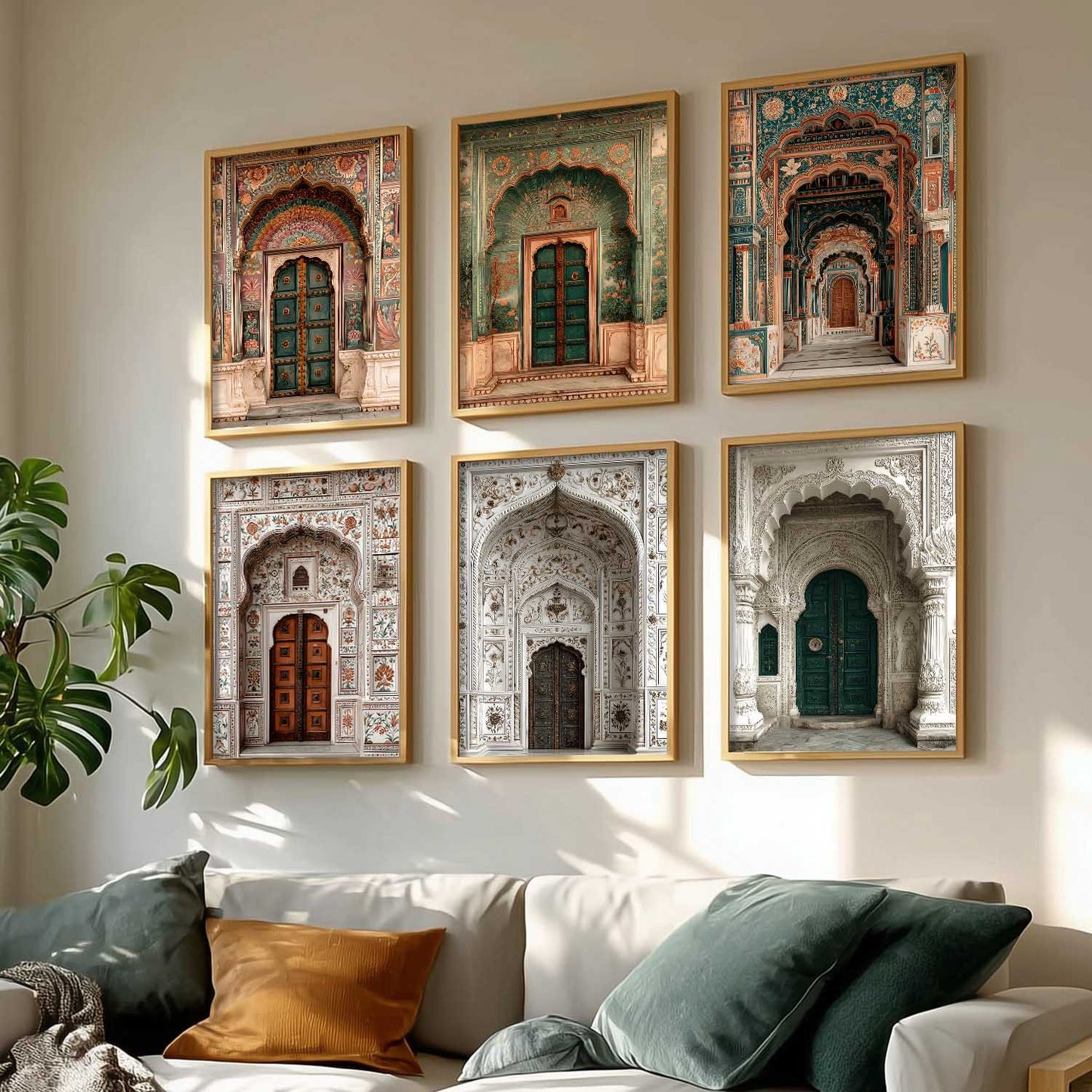 Traditional Wall Art Paintings with Frame for Living Room Bedroom
