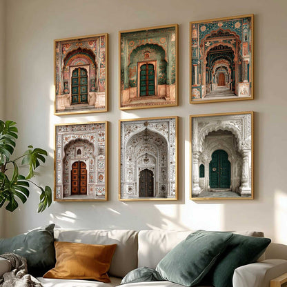 Traditional Wall Art Paintings with Frame for Living Room Bedroom