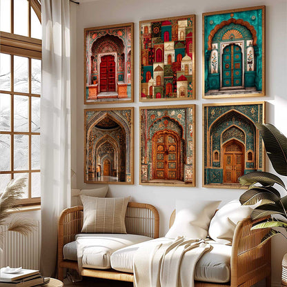 Traditional Wall Art Paintings with Frame for Living Room Bedroom