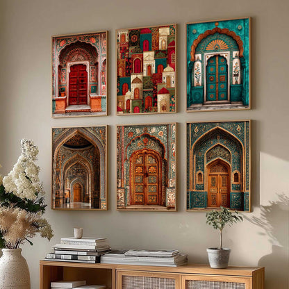 Traditional Wall Art Paintings with Frame for Living Room Bedroom