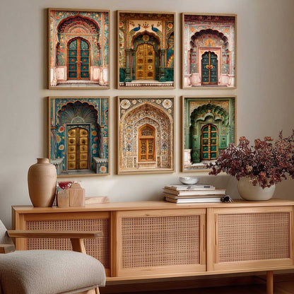 Traditional Wall Art Paintings with Frame for Living Room Bedroom