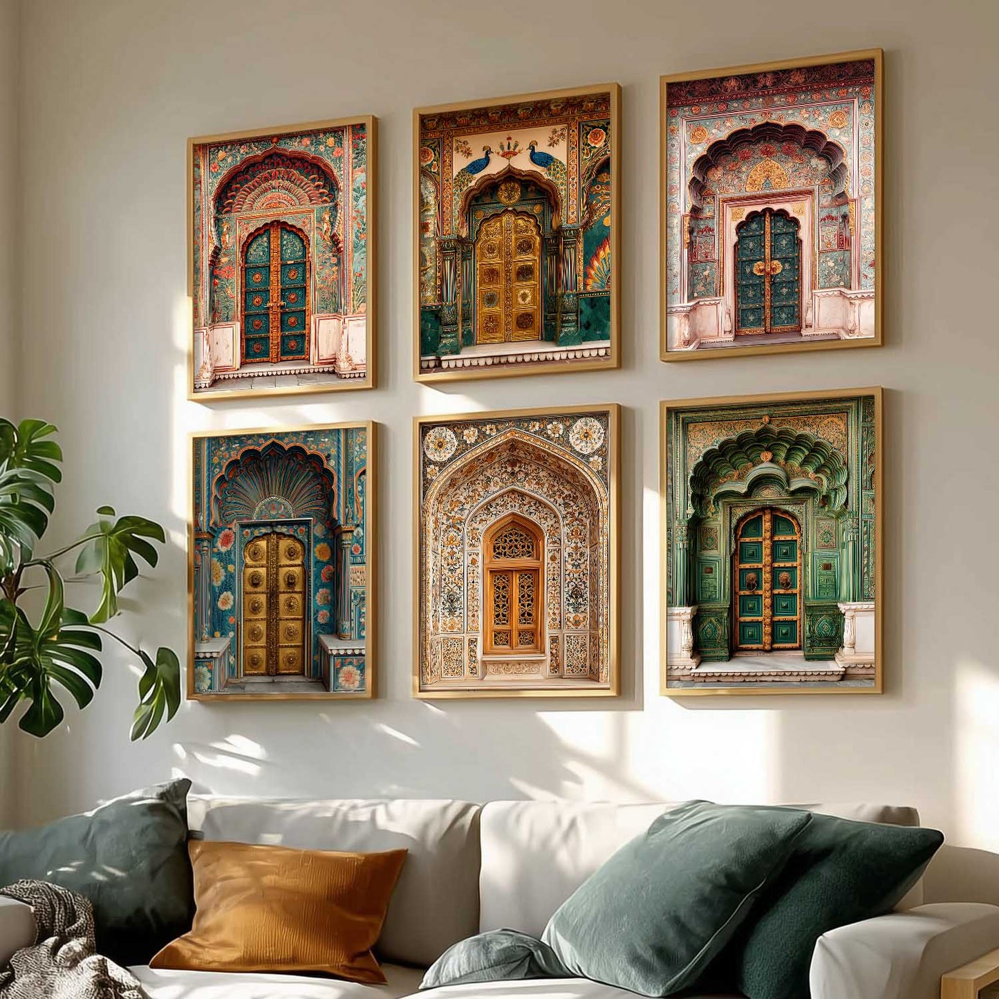 Traditional Wall Art Paintings with Frame for Living Room Bedroom