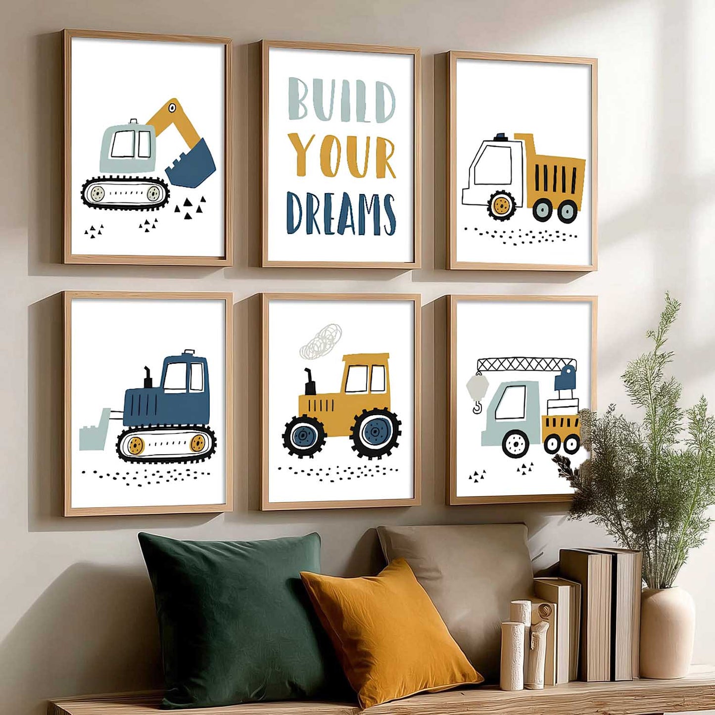 Toys Wall Art Paintings with Frame for Living Room Kids Bedroom
