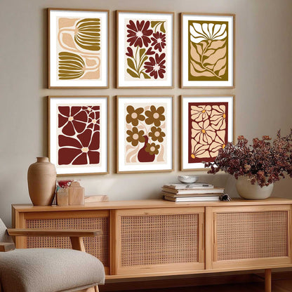 Floral Wall Art Paintings with Frame for Living Room Bedroom