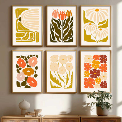 Botanical Wall Art Paintings with Frame for Living Room Bedroom