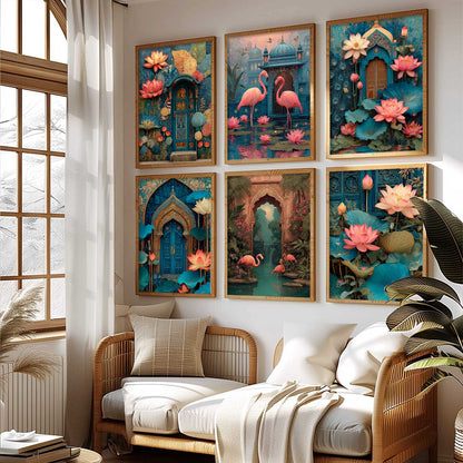 Traditional Madhubani Wall Art Paintings with Frame for Living Room  Bedroom