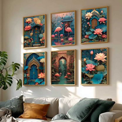 Traditional Madhubani Wall Art Paintings with Frame for Living Room  Bedroom