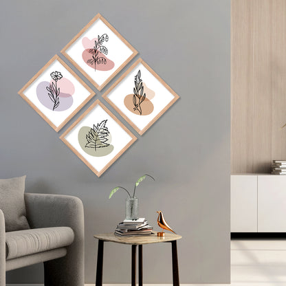 Nature Inspired Minimal Art Set of Home Living Room Bedroom Office Wall decor